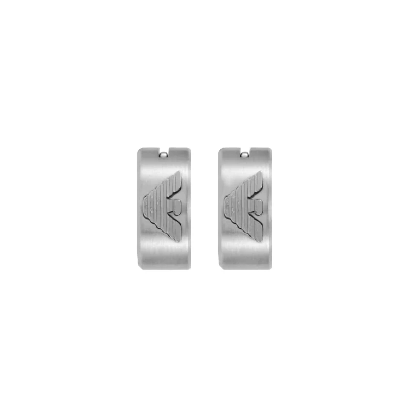 Emporio Armani Men's Silver-Tone Stainless Steel Earring, EGS3165040