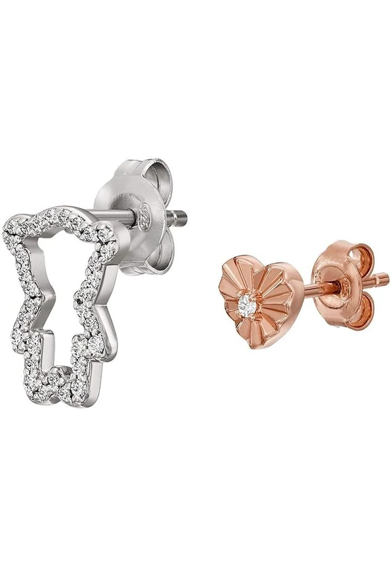 Emporio Armani Women's Two Tone Sterling Silver Earring, EG3621040