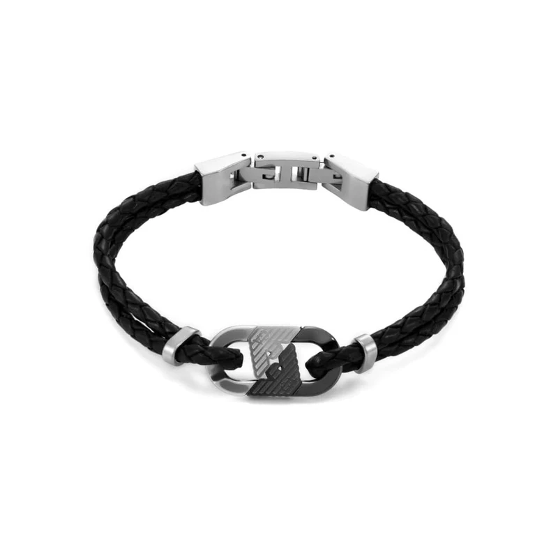 Emporio Armani Men's Stainless steel or Leather with link closure bracelet