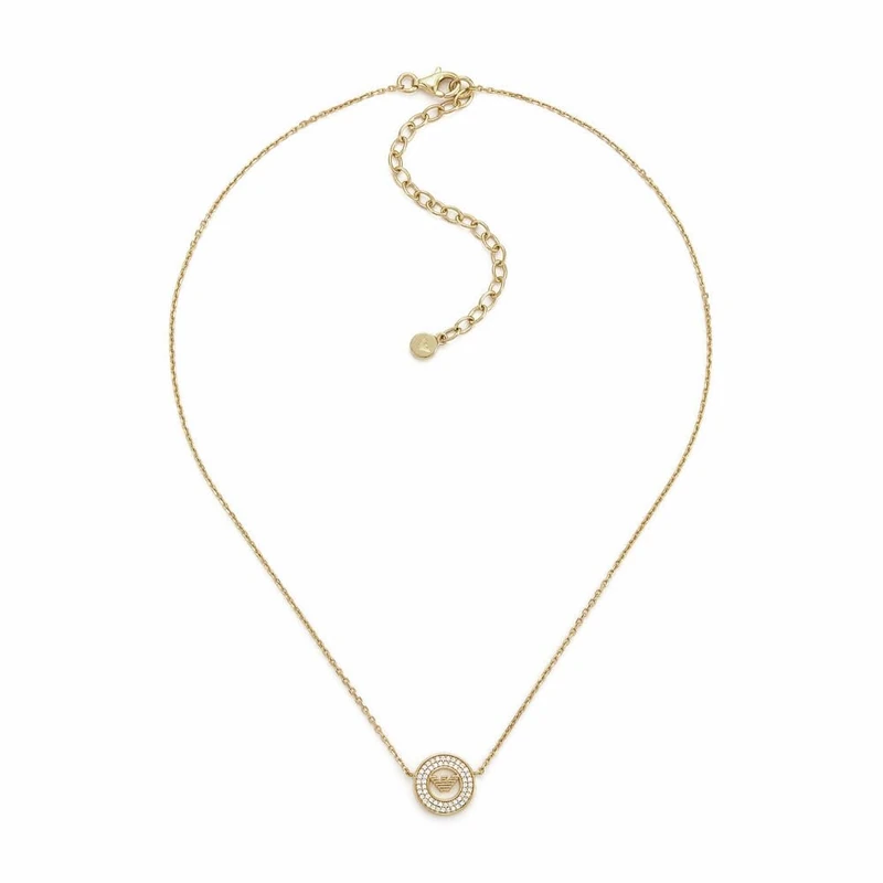 Emporio Armani Women's gold tone Sterling Silver lobster clasp closure necklace