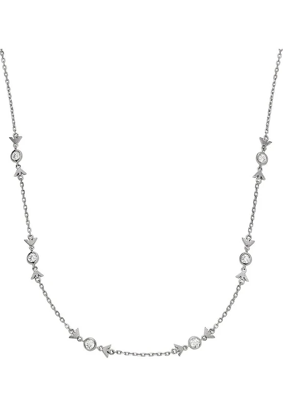 Emporio Armani Women's Sterling Silver lobster clasp closure necklace