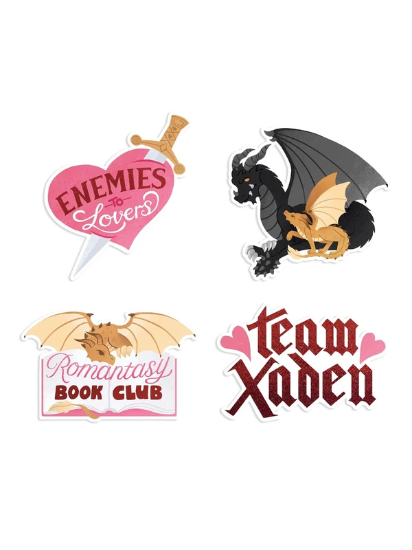 Fourth Wing Romantasy Sticker Set - Image 1