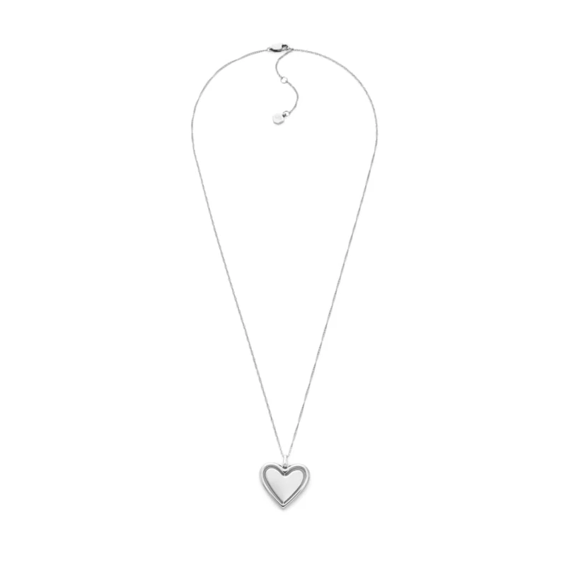 Fossil Women's Jewelry Silver-Tone Stainless Steel Necklace, JF04836040