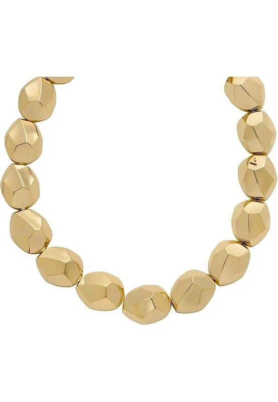 Emporio Armani Women's gold tone lobster clasp closure brass necklace