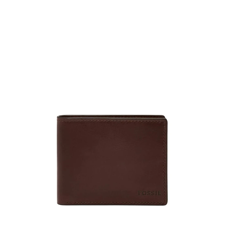 Fossil Men's Derrick Brown Leather Bifold Wallet, ML4703201