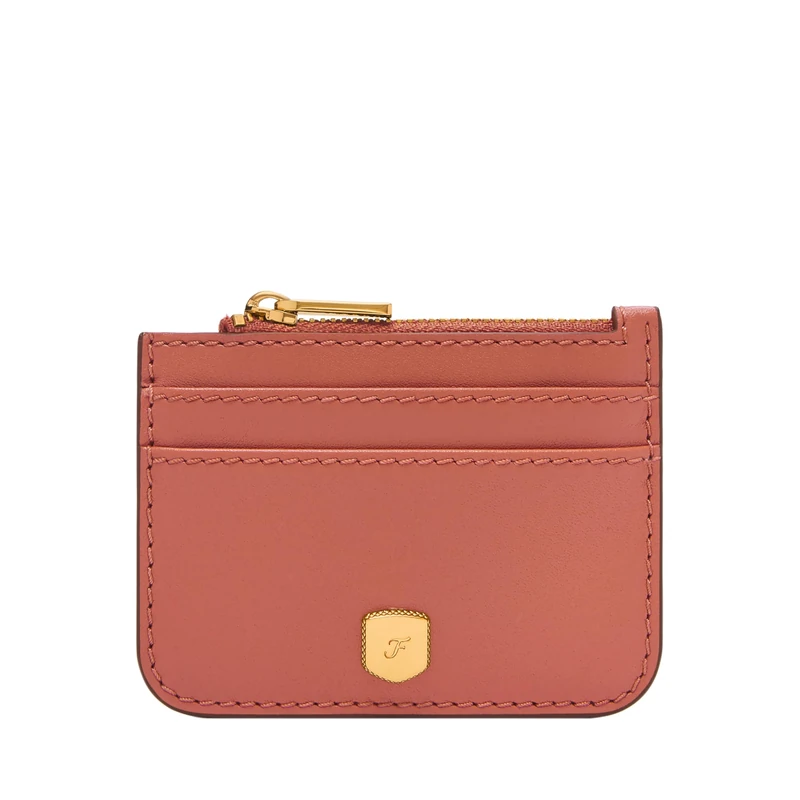 Fossil Women's Lennox Red Leather Card Case, SL10078604