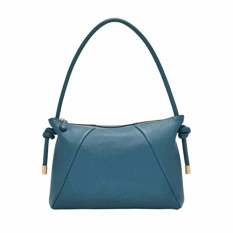 FOSSIL Women's Willa Shoulder Bag, Teal Blue, 30.48L x8.89Wcm x22.86 H cm