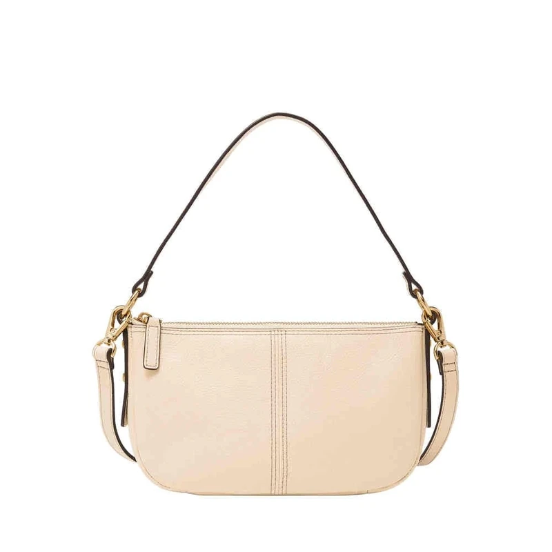 Fossil Women's Jolie Crossbody Bag, Cream White, 21.59L x6.35W x11.43 H cm