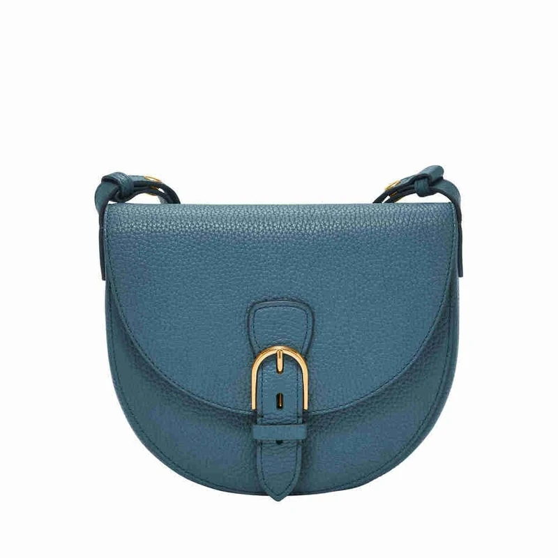 Fossil Women's Everleigh Crossbody Bag, Steel Blue, 20.32L x7.62W x17.78H cm