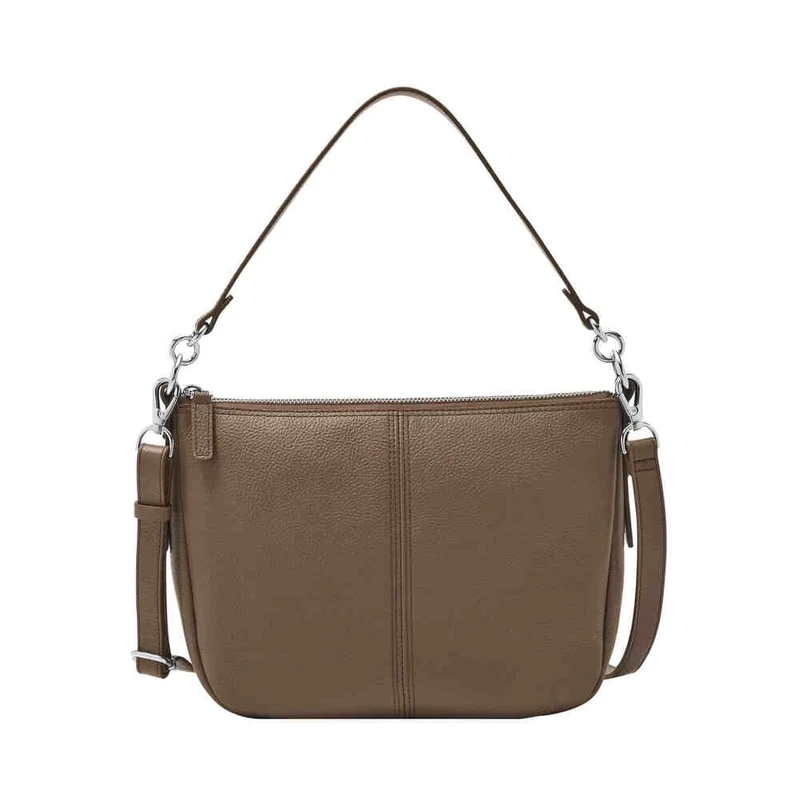Fossil Women's Jolie Crossbody Bag, Dark Chocolate, 27.94L x7.62Wcm x20.32 H cm