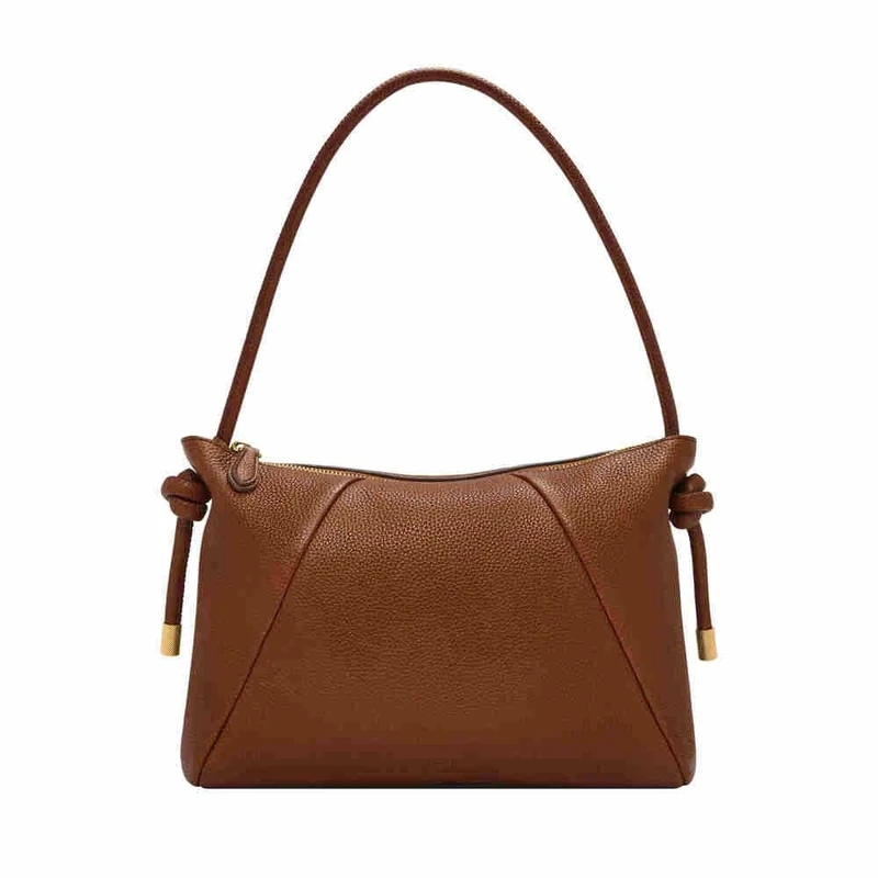 FOSSIL Women's Willa Shoulder Bag, Caramel Brown, 30.48L x8.89Wcm x22.86 H cm