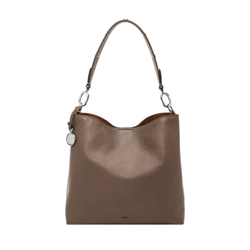 Fossil Women's Jessie Shoulder Bag, Brownie, 27.94L x12.7Wcm x25.4 H cm