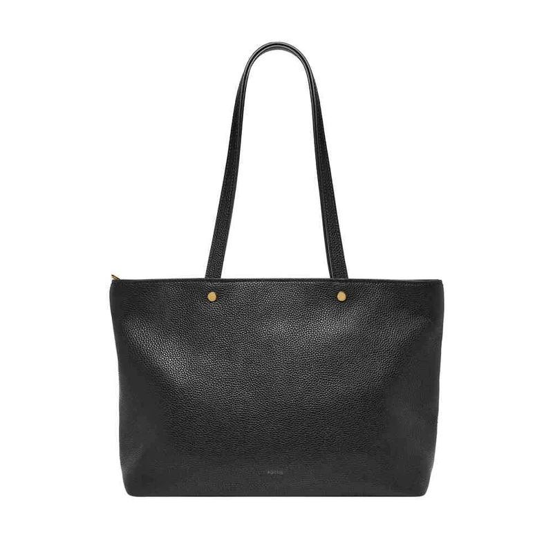 FOSSIL Women's Jessie Tote, Smokey Black, 40.64L x12.7Wcm x24.13H cm