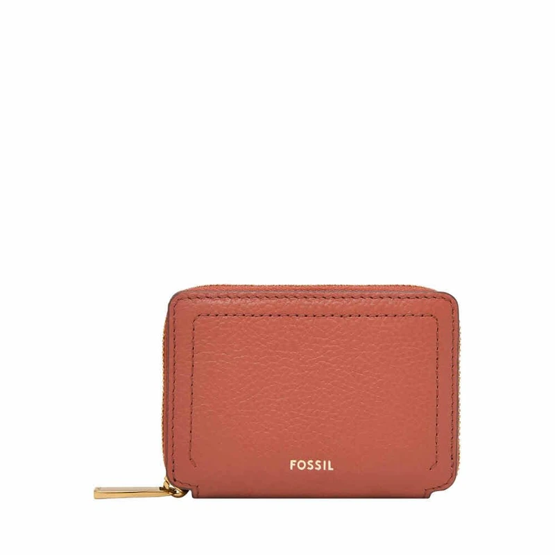 Fossil Women's Logan Red Leather Card Case, SL10045604