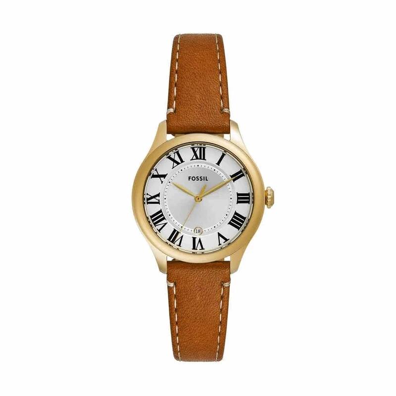 Fossil Gilmore Watch for Women, Quartz Three Hand Date Movement with Stainless Steel or Leather Strap