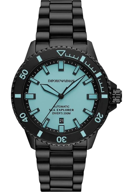 Emporio Armani Men's Watch 42.5 MM Black Stainless Steel, AR60084
