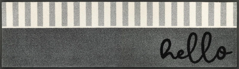 w+d Design Hello Stripes 35 x 120 cm, Washable Inside and Outside