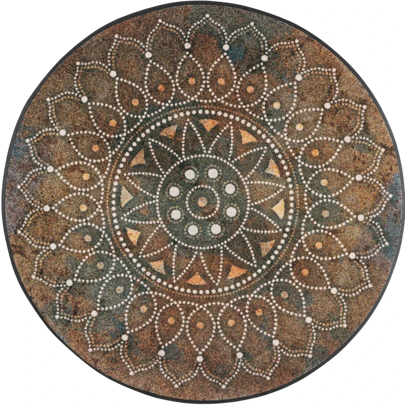 Wash+Dry Madhana Doormat 85 x 85 cm Washable for Indoor and Outdoor Use