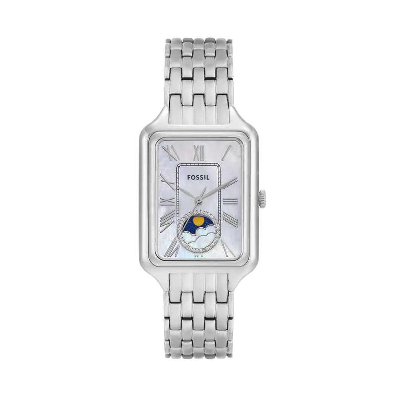Fossil Raquel Watch for Women, Quartz Three Hand Movement with Stainless Steel Strap