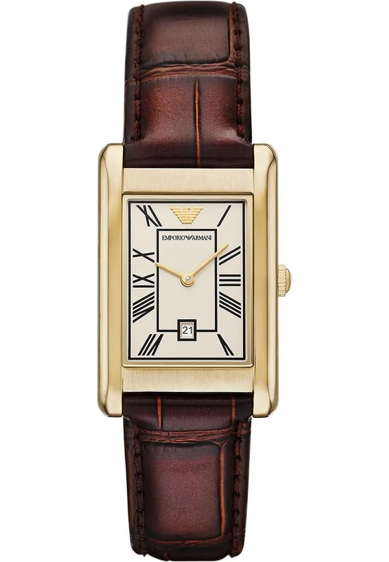 Emporio Armani Men's Watch 25 MM Brown Leather, AR11665