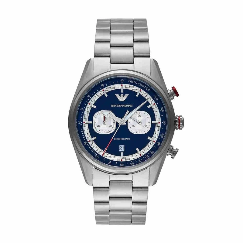 Emporio Armani Men's Analog Quartz Watch with Stainless Steel Strap AR11676