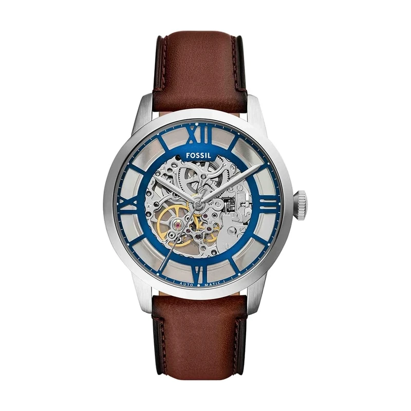 FOSSIL Townsman Watch for Men, Automatic Three Hand Movement with Stainless Steel or Leather Strap