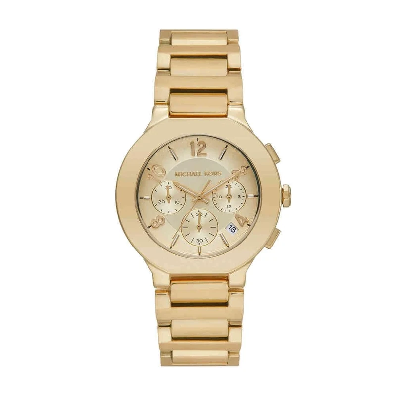 Michael Kors Gramercy Watch for Women, Quartz Chronograph Movement with Stainless Steel Strap