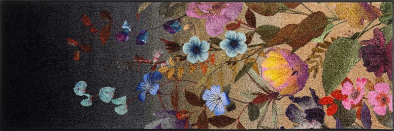 w+d Design Midnight Blooms 60 x 180 cm, Washable for Indoor and Outdoor Use - Image 1