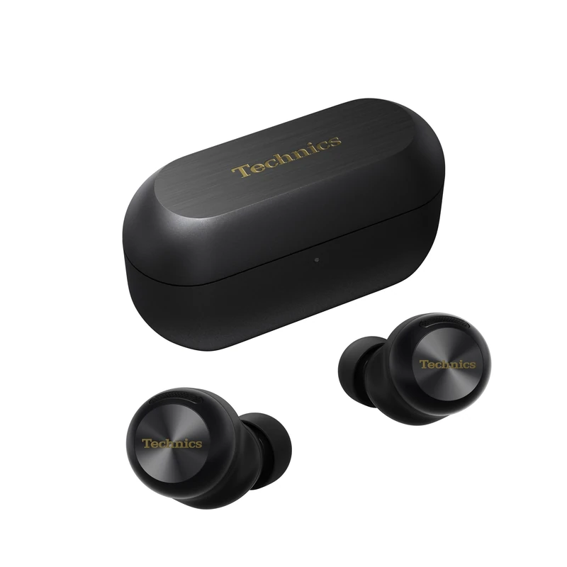 Technics EAH-AZ100E-K Wireless Earbuds with Noise Cancelling, Multipoint Bluetooth, Voice Focus AI, Comfortable In-Ear Headphones, Black