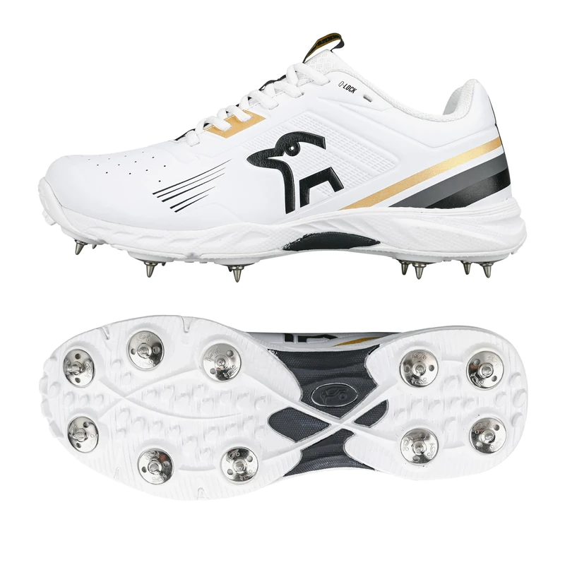 Kookaburra KC 3.0 Spike Cricket Shoe - Gold/Black - 9