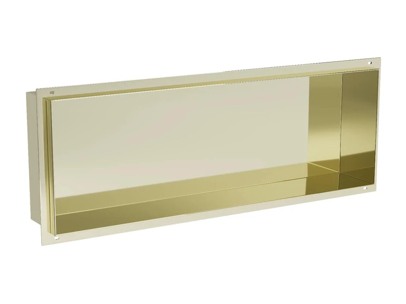 Mexen recessed shelf without collar 60x20 cm made of stainless steel X-Wall-NR - gold - 1951602010