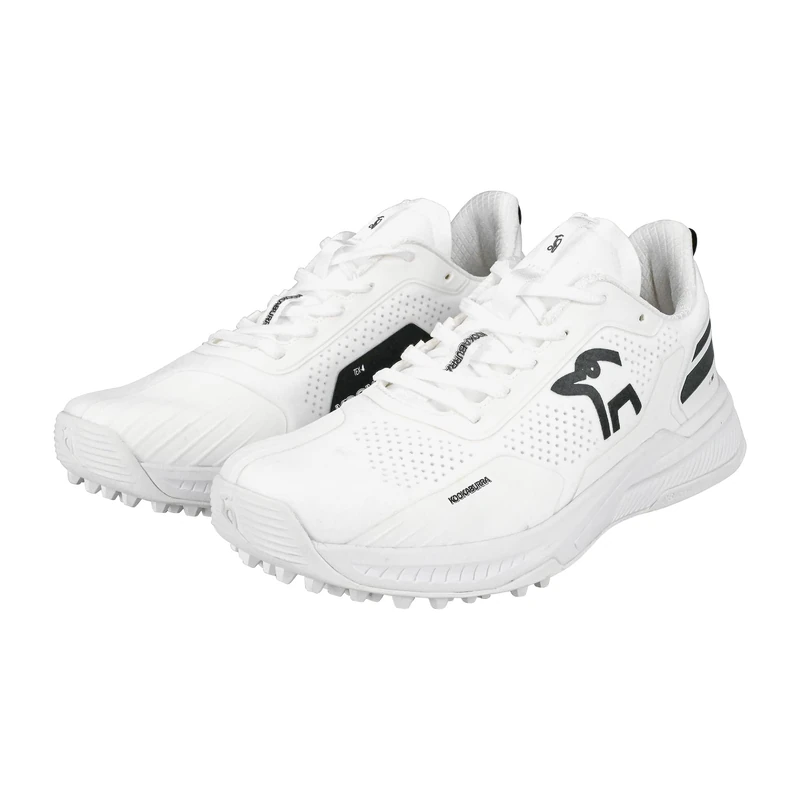 Kookaburra KC Players Rubber Sole Cricket Shoe - White/Black - 10.5
