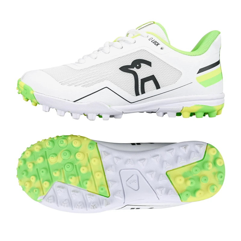 Kookaburra KC 5.0 Rubber Sole Cricket Shoe - Yellow/Green - 6 - Image 1