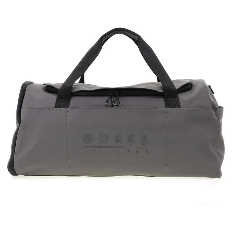 GUESS Men Sondrio Duffle Bag, Grey, One Size