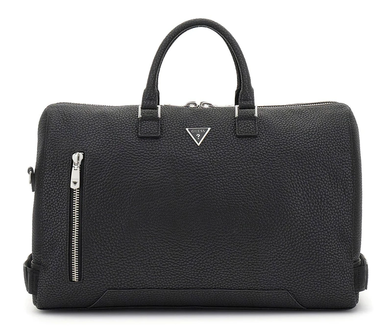 GUESS Men Torino Duffle Bag W VTL Zip, Black, One Size