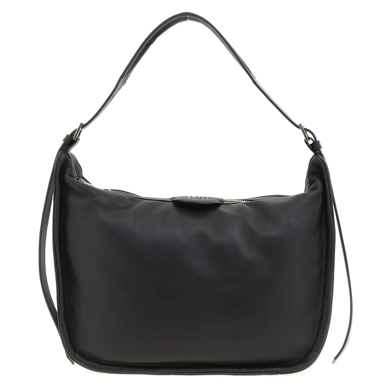 GUESS Women EVA HOBO Hand Bag, Black, One Size - Image 1