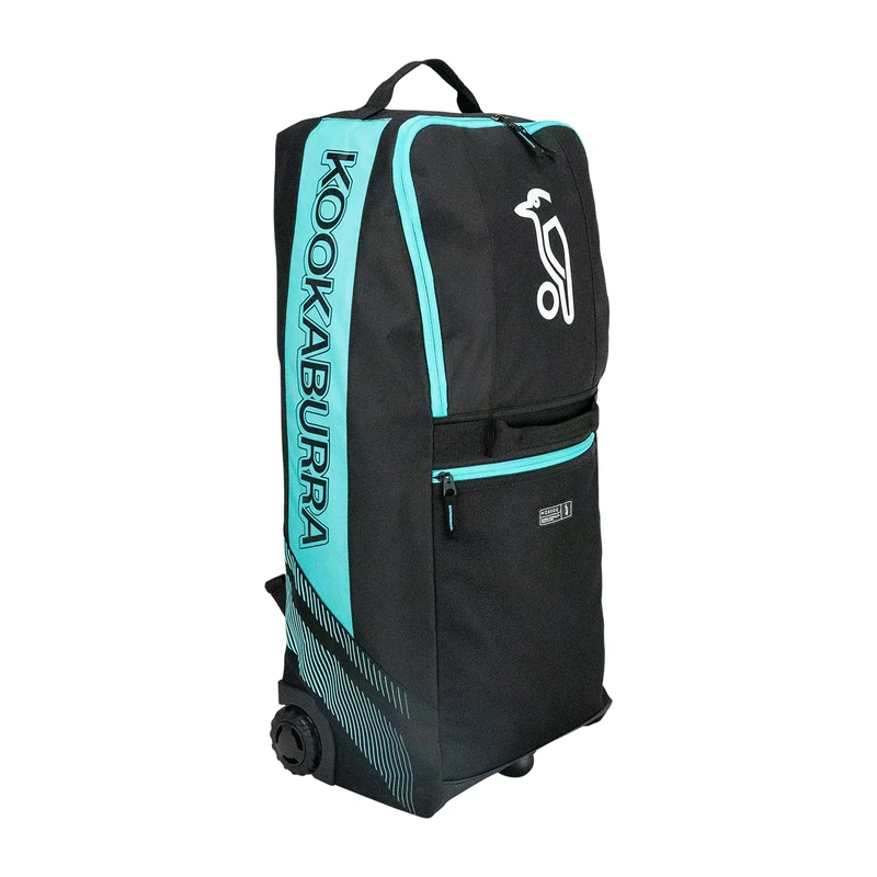 Kookaburra wd6000 Wheelie Duffle Cricket Bag - Black/Teal, S