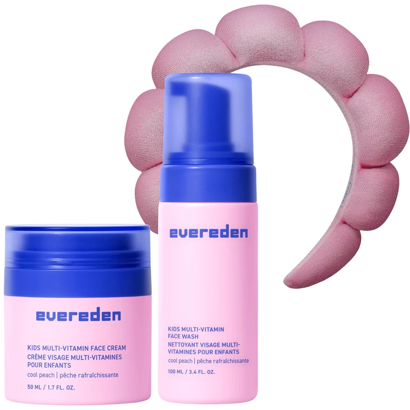 Evereden Face Duo & Headband Set - Vitamin Wash, Cream + Terry Band