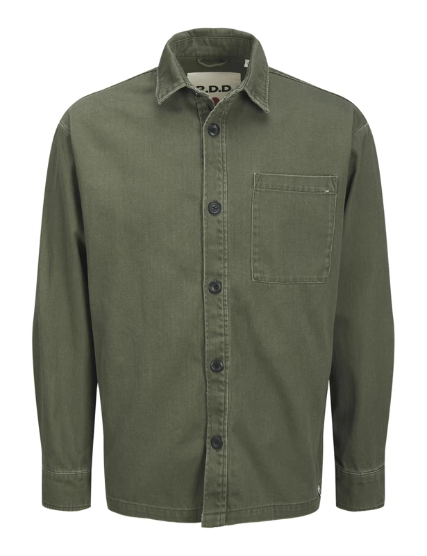 R.d.d. royal denim division Rddcolter Twill Overshrit L/S Sn, Beetle, M