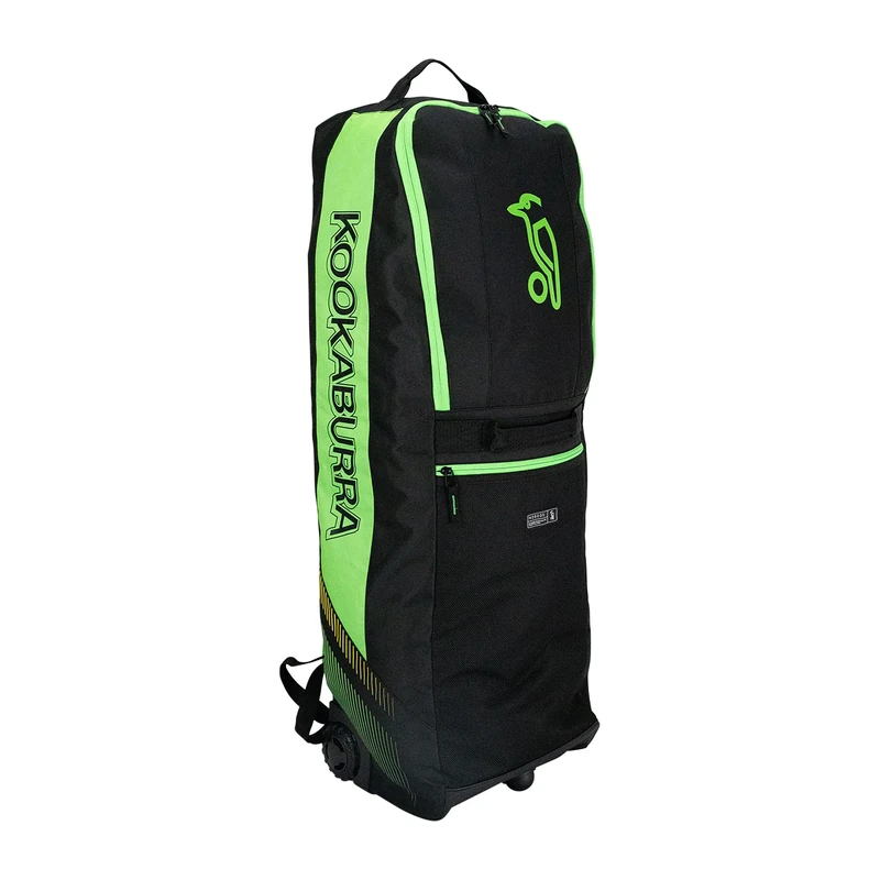 Kookaburra wd5000 Wheelie Duffle Cricket Bag - Black/Neon Green