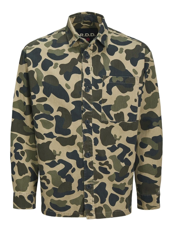 R.d.d. royal denim division Rddcolter Twill Camo Overshrit L/S, Salute, XL - Image 1