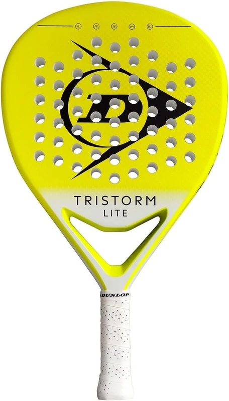 DUNLOP Padel Bat Tristorm Lite, Yellow, Light Yellow, Black, White