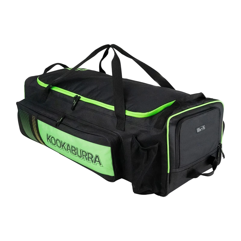 Kookaburra Pro 3500 Wheelie Cricket Bag - Black/Neon Green