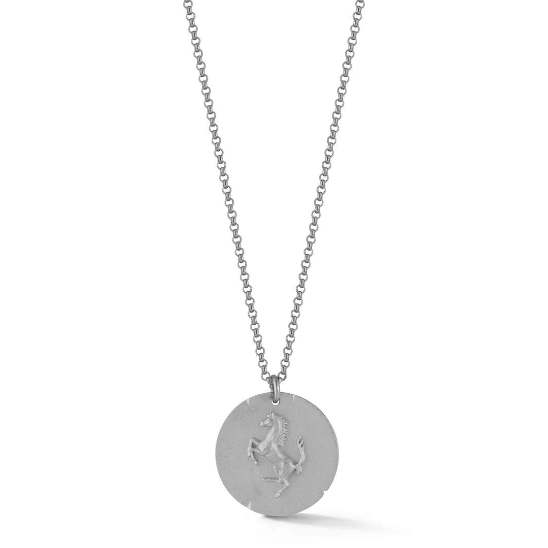 MATEO New York, Stallion Coin Necklace