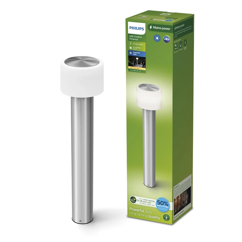 Philips Otis UltraEfficient Outdoor Pedestal Light 2700K 800lm INOX, Anthracite