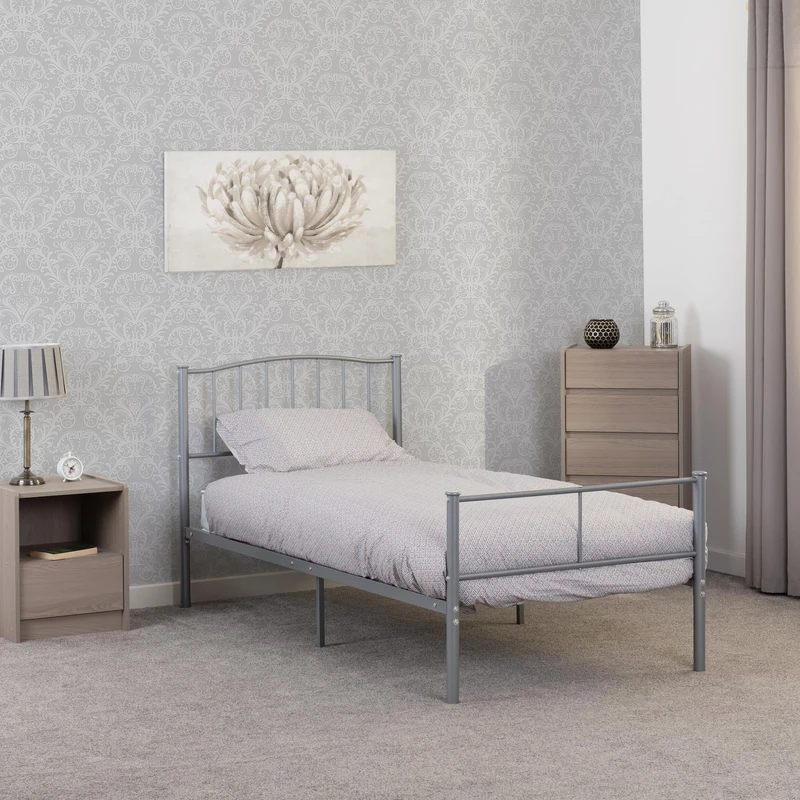 Seconique Newton 3' Bed in Silver