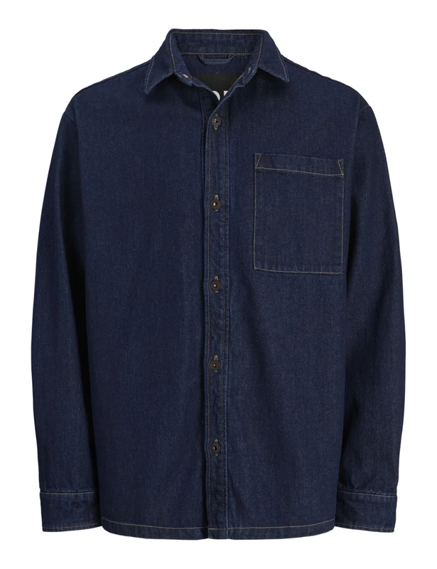 Rddcolter Dark Denim Overshrit L/S Noos, Dark Denim, XL - Image 1