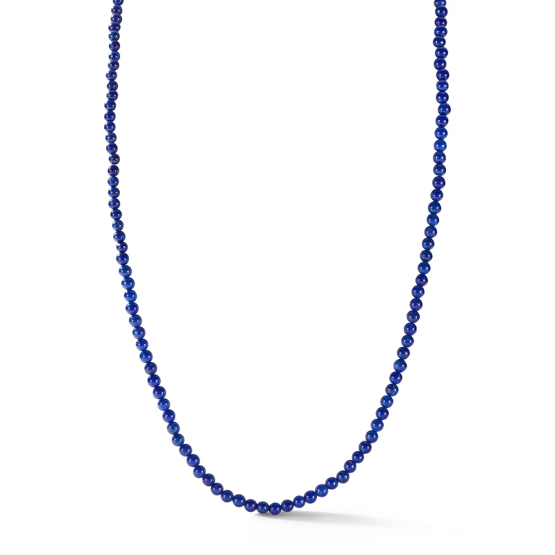 MATEO New York, Classic Lapis Bead Necklace