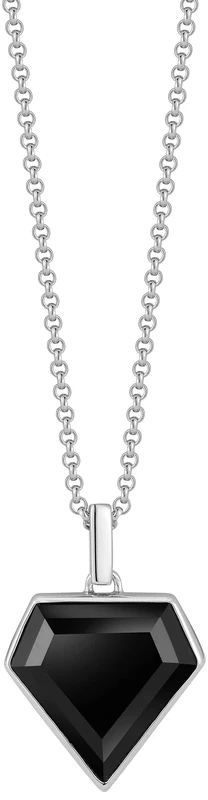 MATEO New York, Onyx Pentagon Necklace
