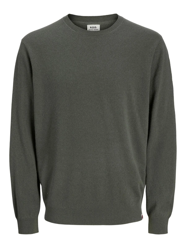 R.d.d. royal denim division Rddbrooks Knit Crew Neck L/S Noos, Beetle, XL